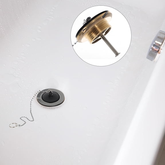 HONMEET Copper Vanity Sink Drain Assembly, Lightweight and Resistant Bathroom Drain for Vanity Sinks