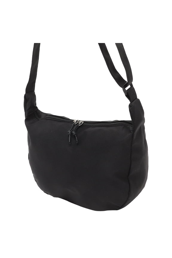 1Set Single Shoulder Pouch Nylon Black Travel Friendly Generous Design for Beaches