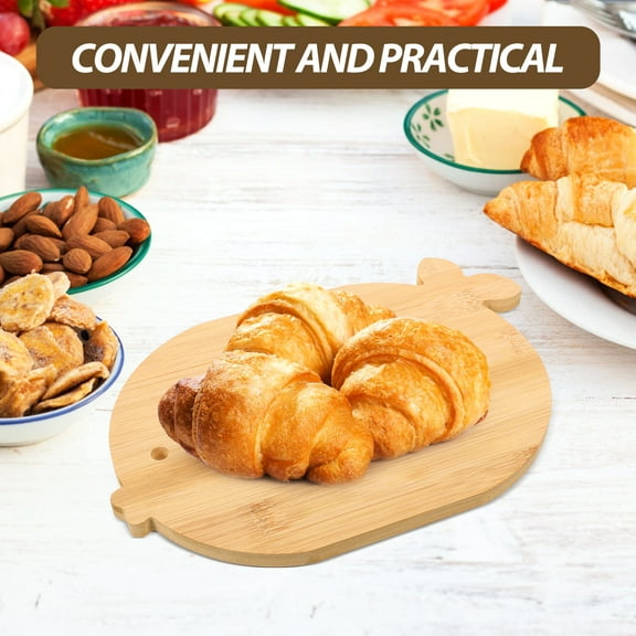 HONMEET Wooden Fish Shaped Steak Serving Board Elegant Design Home Use Light Brown Cutting and Display 1Pcs 117.30.4in