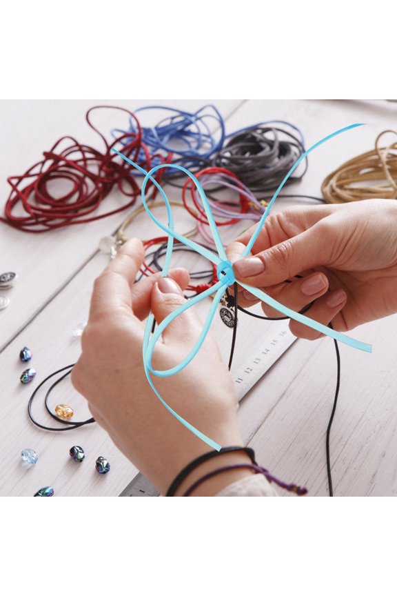 1Set Strong Plastic Woven Thread for DIY Lanyard String Crafts and Key Chain Making