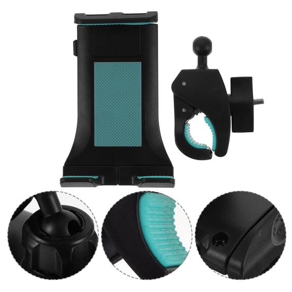 HONMEET Bike Phone Holder and Treadmill Tablet Stand, ABS with Rubber Grip, Green, Universal Fit for Phones and Tablets