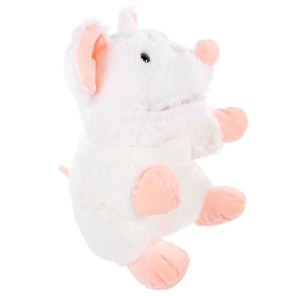 HONMEET Soft White Plush Animal Hand Puppet Comfortable for Storytelling and Imagination