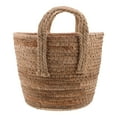 thumbnail image 1 of HONMEET Large Round Wicker Basket Brown Rattan Planter for Home Organization and Storage, Decorative Container, 1 of 8