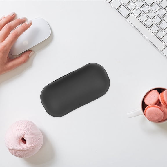 HONMEET Lightweight Black Silicone Wrist Support Mat for Laptop and Computer Accessories
