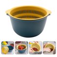 thumbnail image 1 of HONMEET Double-Layer Drain Basket for Kitchen Vegetable Washing, Reusable PP Material, and Practical Kitchen Tool, 1 of 8