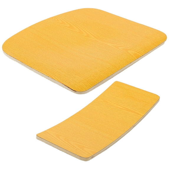 HONMEET 1 Set Student Board Accessories Chair Back Frame Yellow Wood Ergonomic Back Support for Home Use
