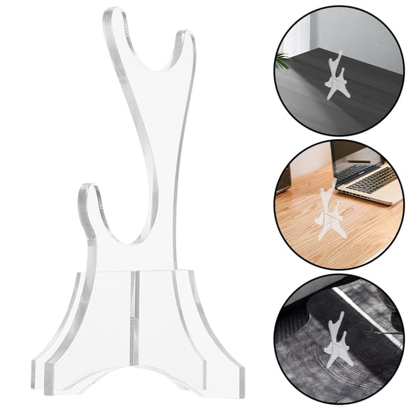 HONMEET Clear Acrylic Wand Display Stand Durable for Collectibles 2Pairs