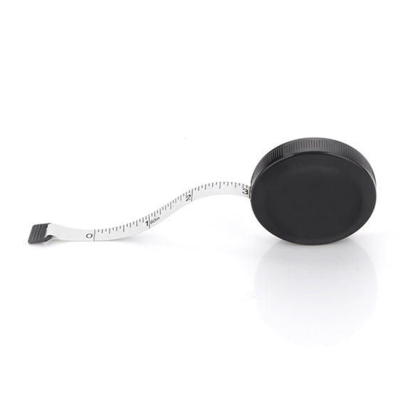 HONMEET Mini Tape Measure Retractable Tape Measure Black 2Pcs