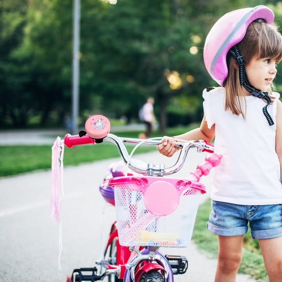 HONMEET 2 Pcs Bike Bell Set for Boys and Girls, Cute Bells for Kids Cycling Accessories