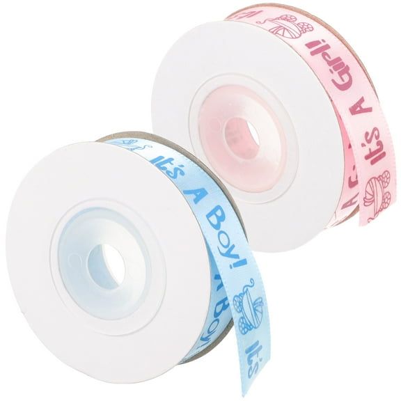 HONMEET 2 Rolls Cloth Ribbon for Craft Projects Florist Balloon String 353.70X0.59X0.04In
