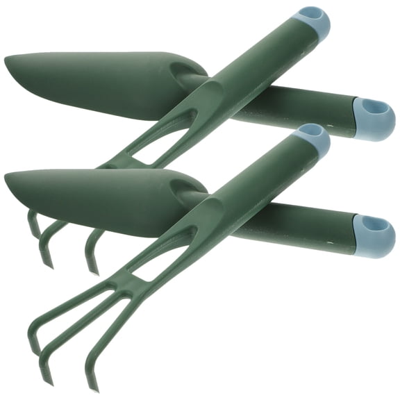 HONMEET 2 Sets of Plastic Garden Hand Tools Trowel Kit with Simple Design for Gardening