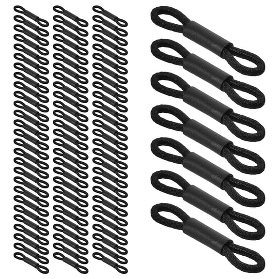 HONMEET 200Pcs Elastic Chicken Leg Bands Black Comfortable Identification Tags for Poultry Farming
