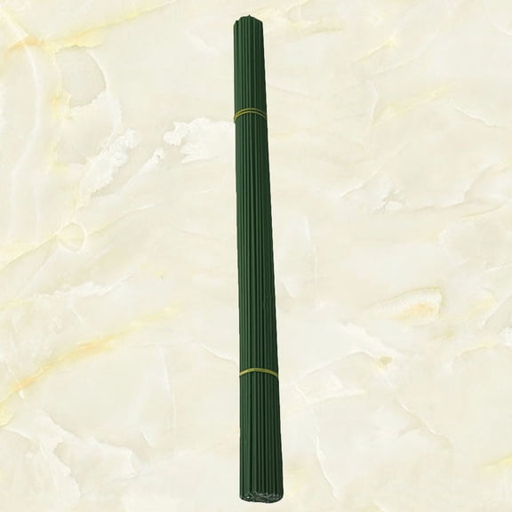 HONMEET 200Pcs Fake Flower Rod Green Iron Wire for Creative Floral and Wedding Bouquet Making