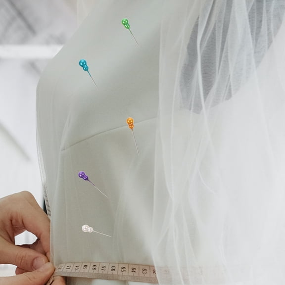 HONMEET Sewing Pins for Fabric, Assorted Color , PP Steel Wire, 200 Pieces for Sewing and Craft Projects