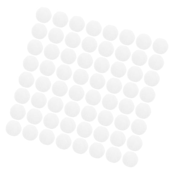 HONMEET 200Pcs White Polyester Craft Pom Poms Soft for Holiday Decorations and Crafts