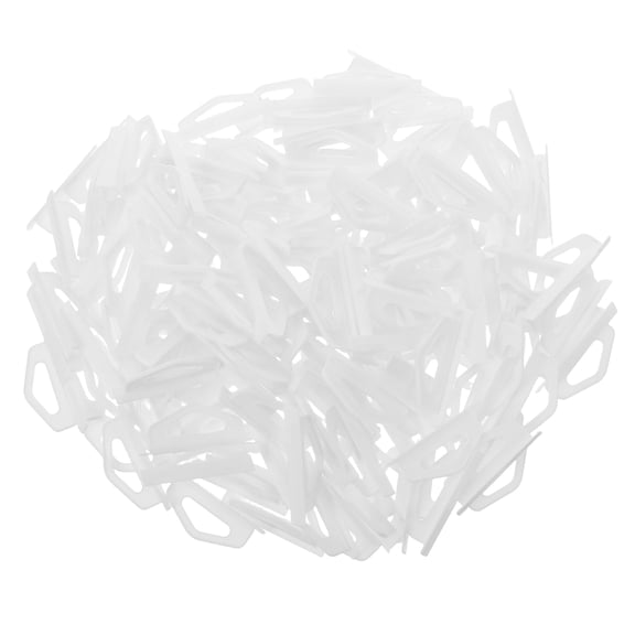 HONMEET 200Pcs White Retail Display Hooks with Slot Hole for Easy Installation and Universal Fit