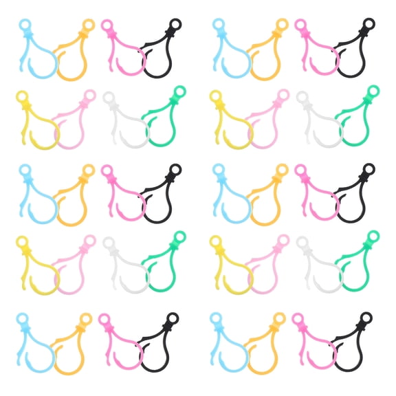 HONMEET 200pcs Key Chain Clips Plastic Key Buckle for Carrying Keys and Crafts