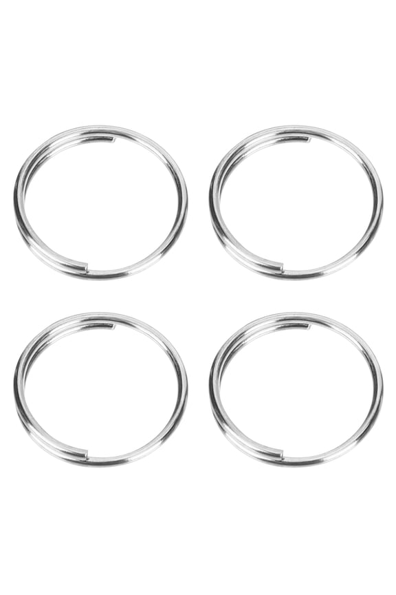 200pcs Stainless Steel Split for Keychains, Key for Crafting and Projects