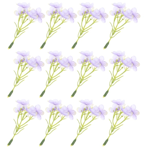 HONMEET Lavender Faux Hydrangea Flowers 20 Pieces for Wedding Decor, Craft Projects, Home Decoration and Floral Arrangements
