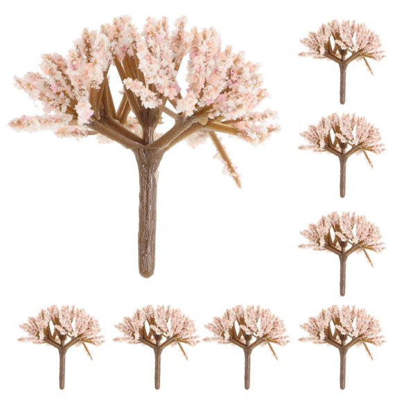 HONMEET Versatile Pink Simulated Blossom Tree for Landscape Layouts 20Pcs