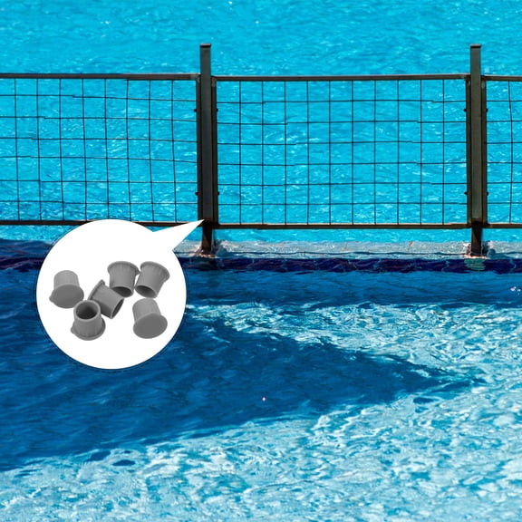 HONMEET 20Pcs 1 Inch Pool Fence Caps Grey ABS Plastic Deck Anchor Covers Uv Resistant