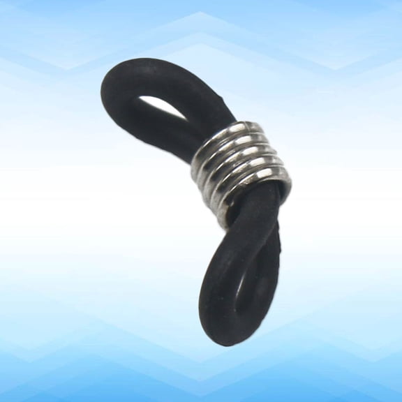 HONMEET 20Pcs Adjustable Silicone Eyeglass Holder Rings Black Non Slip Eyewear Accessory