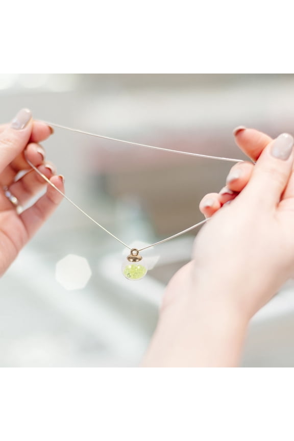 20Pcs Durable Glass Ball Charms for Necklace Bracelet Keychain DIY Decor