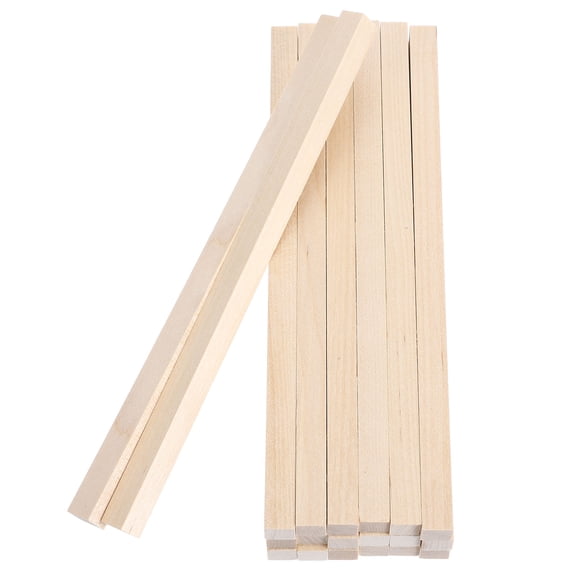 HONMEET 20pcs Beige Basswood Dowel Rods for Model Building, Crafting, Plant Stakes, Projects and Woodworking