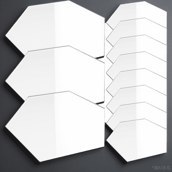 HONMEET 20Pcs Blank White Acrylic Sign Boards for Wedding Seating Charts and Place Cards