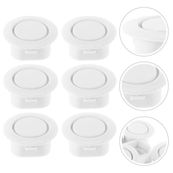 HONMEET 20Pcs Car Rear Bumper Radar Hole Cover White Auto Plug Easy Installation