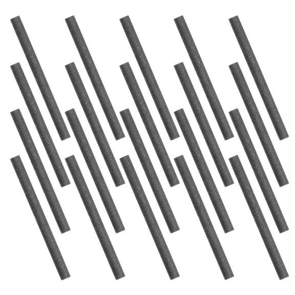 HONMEET 20Pcs Carbon Rod Bars Solid Graphite Tubes for Industrial Welding and Steel Production
