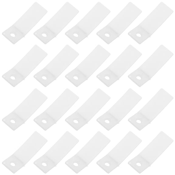 HONMEET 20Pcs Furniture Drawer Stops Clear Plastic Drawer Bottom Repair Tool with Screws