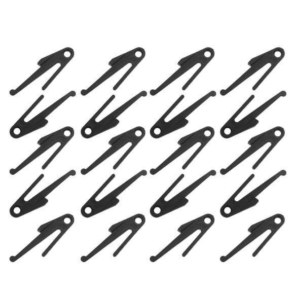 HONMEET 20Pcs Durable Plastic Drawer Track Replacement Clips with Anti Drop and Noise Reduction Features