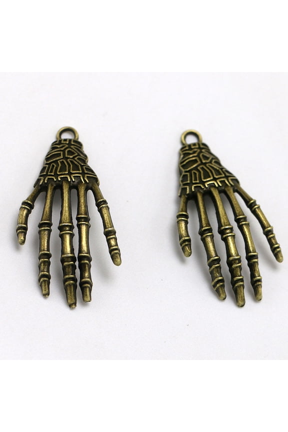 20 Pieces Retro Skeleton Alloy Charms for Jewelry Making, Multi-Purpose Pendants for Unique Craft Designs