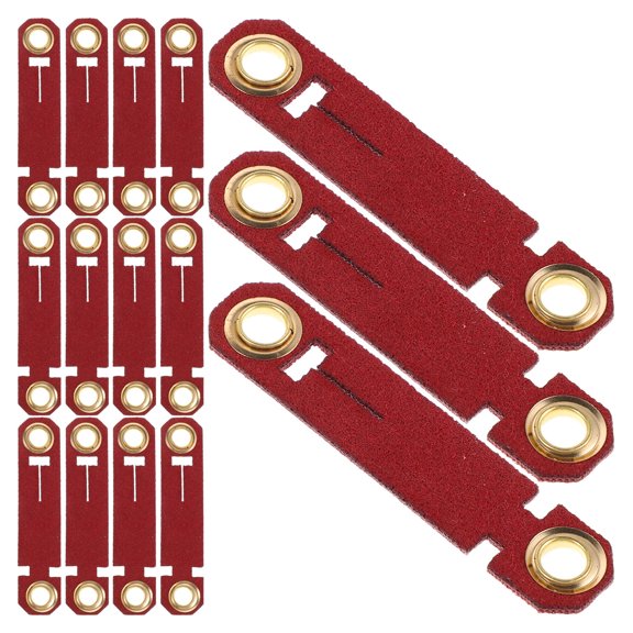 HONMEET 20Pcs Red Bird Identification Leg Bands for Parakeets with Comfortable Reusable PU Material