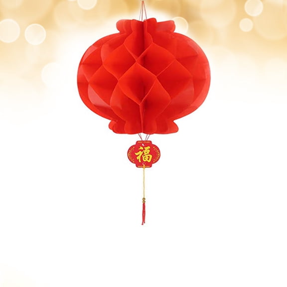 HONMEET 20Pcs Red Honeycomb Paper Lanterns Decorative Lanterns for Wedding Party Decor Promoting Romantic Celebrations