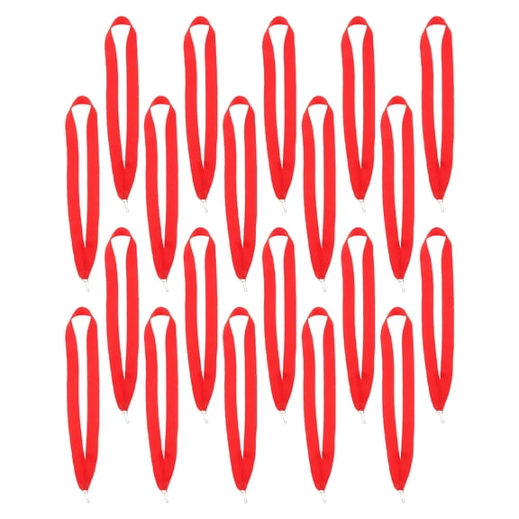 HONMEET 20pcs Award Neck Ribbons Multi-Color Flat Polyester Ribbons for Medals, Prizes, and Event Recognition