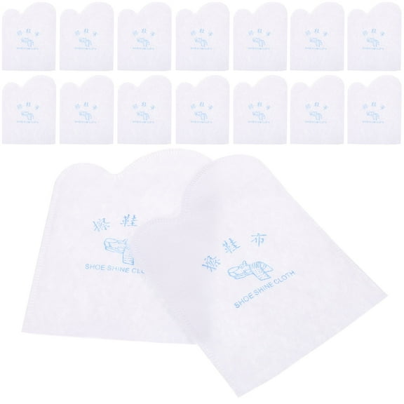 HONMEET  20Pcs Shining Cloth Shoe Cleaner Assorted Color Travel Use