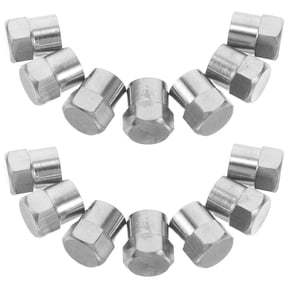 HONMEET Wheel Center Caps Silver Stainless Steel 20Pcs