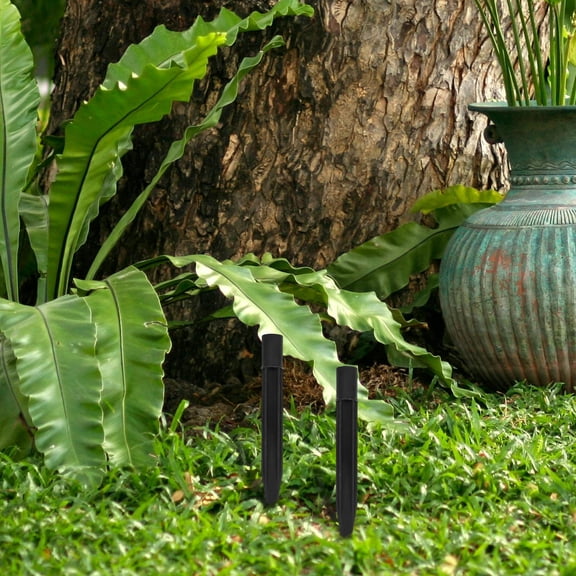 HONMEET 20Pcs Weatherproof Black Plastic Ground Spikes for Solar Yard Lights Landscape Lighting Support