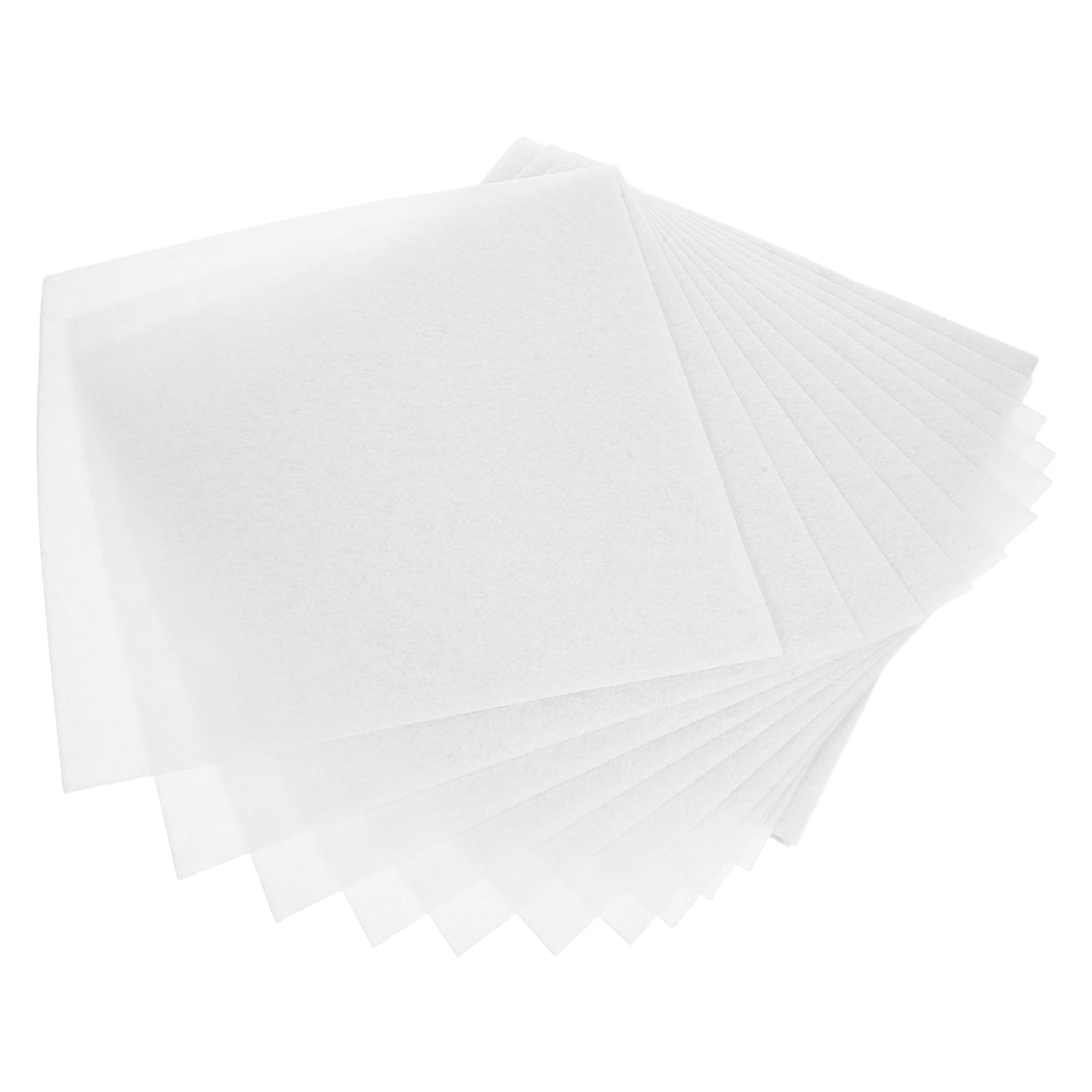 HONMEET 20Pcs White Felt Sheets For Crafting Sewing: Soft Fabric Square ...