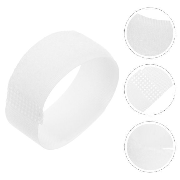 HONMEET 20Pcs White Pet Paw Boot Strap Adjustable Non Slip Secure Fit Shoe Fasteners