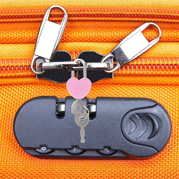 HONMEET 20Sets Small Heart Shaped Travel Locks with Keys for Backpack Luggage and Diary