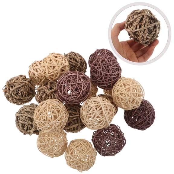 HONMEET 20Pcs Assorted Color Willow Chew for Small Pets Enrichment and Health Toys