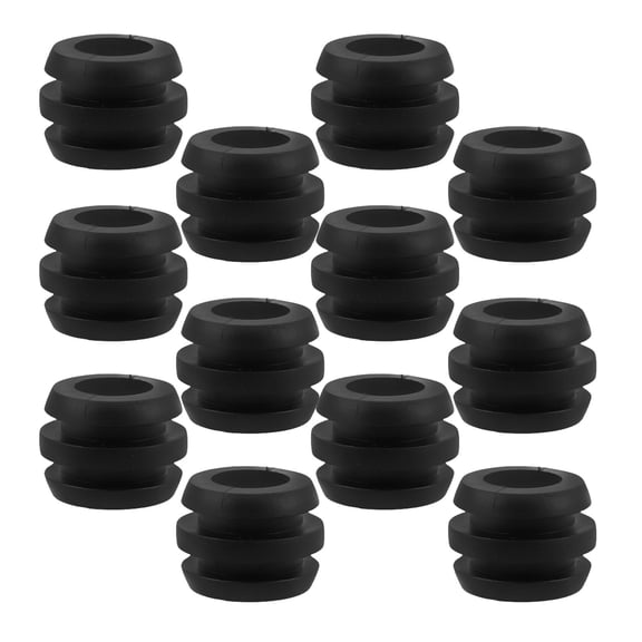 HONMEET Foosball Table Shaft Covers Black Rubber 20pcs Replacement Parts for Foosball Table Accessories