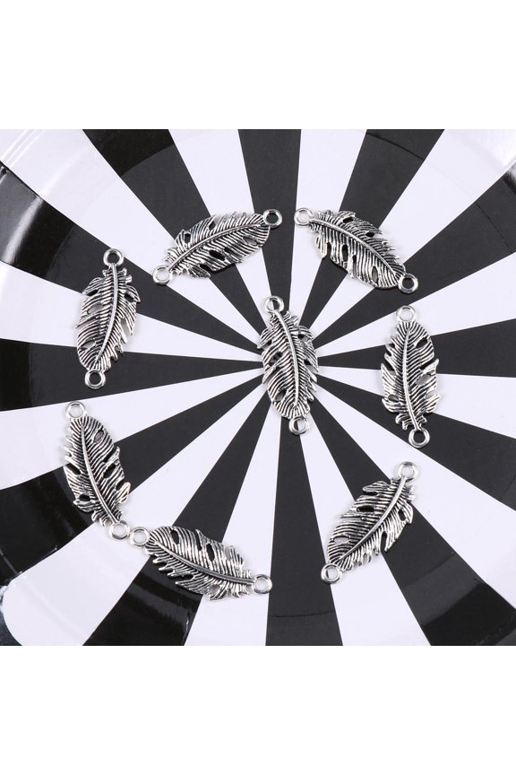 20Pcs Alloy Charm Pendants Silver Color for DIY Jewelry and Scrapbooking Projects