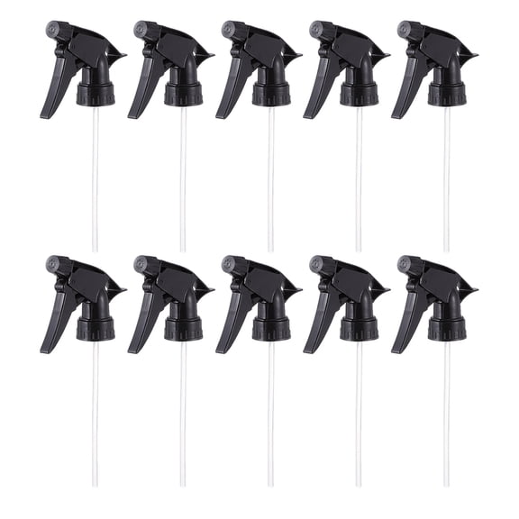 HONMEET 24 Pcs Spray Bottle Trigger Head Black Plastic For Watering In Home Garden