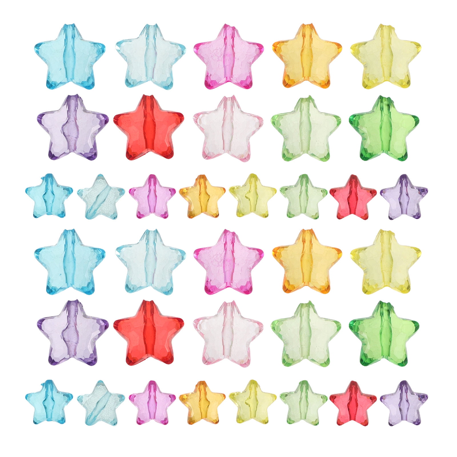 HONMEET 240 Small and 95 Large Loose Multi-Color Beading Supplies for Jewelry Making and Parties