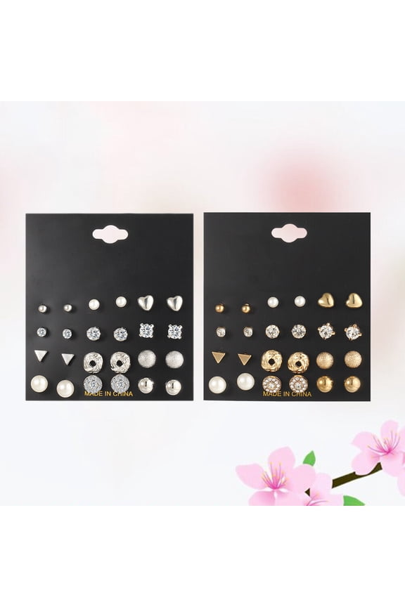 24 Pairs Lightweight Earrings Set for Women, Assorted Colors Stylish Ear Jewelry, Trendy Fashion Accessories