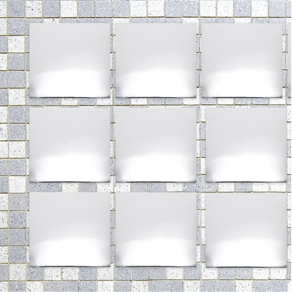 HONMEET 24Pcs Selfadhesive Mirror Frames Square for Decorative Home Use